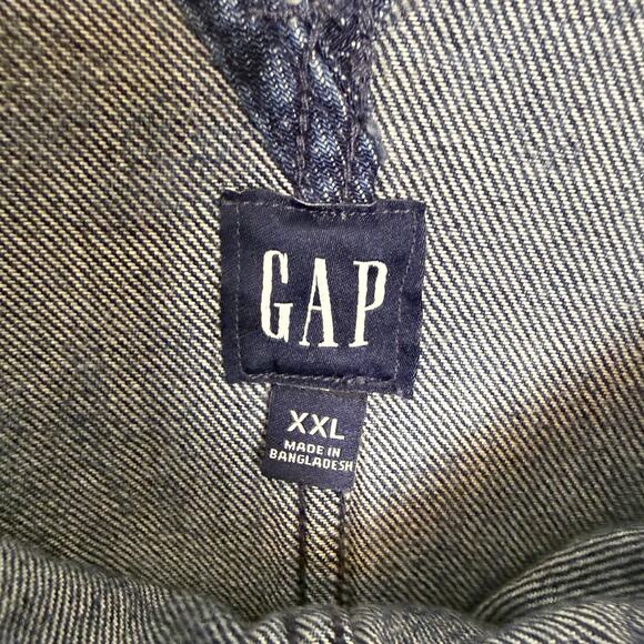 Gap Ultrasoft Denim Horseshoe overalls floral print size XXL NWT - Picture 6 of 9